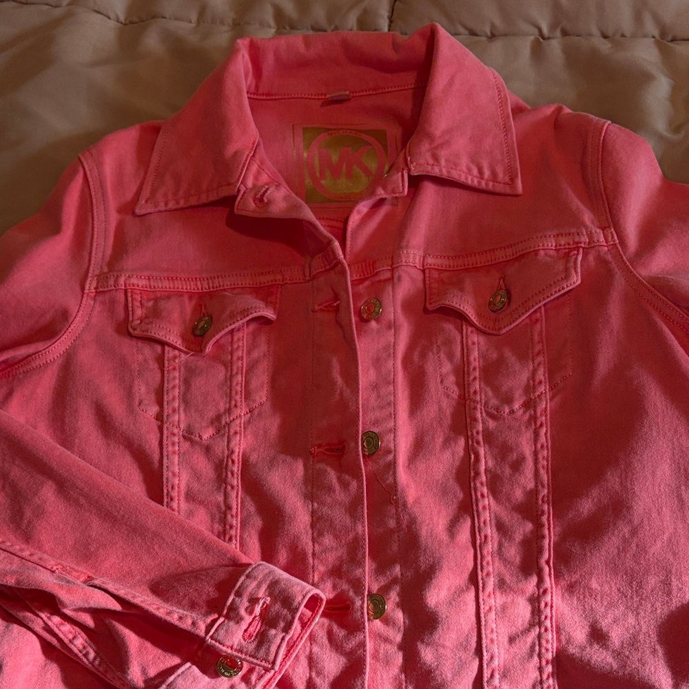 Michael Kors Coral Denim Jacket